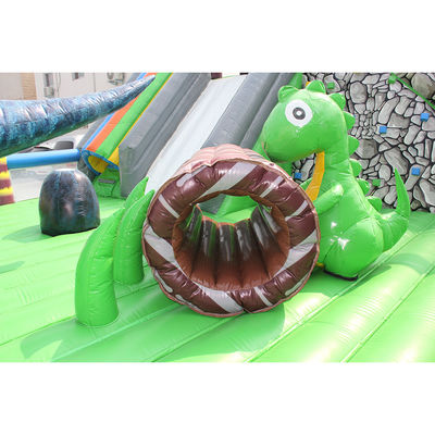 Πιστοποιητικό CE Φορητό Dino φουσκωτό Trampoline Bouncer Combo City Slide για παιδιά
