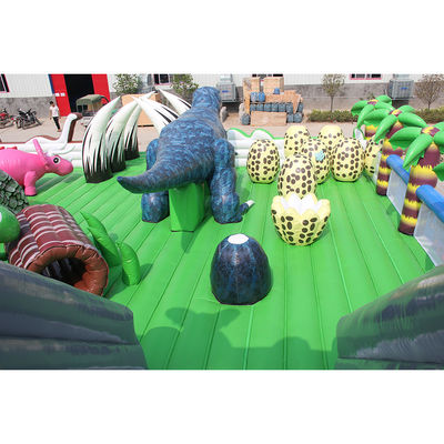 Πιστοποιητικό CE Φορητό Dino φουσκωτό Trampoline Bouncer Combo City Slide για παιδιά