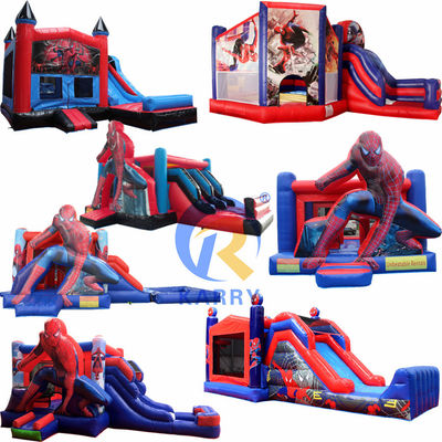 Χαρακτηριστικά PORTABLE φουσκωτός Spiderman Bouncer Combo για παιδιά ενοικίαση πάρτι