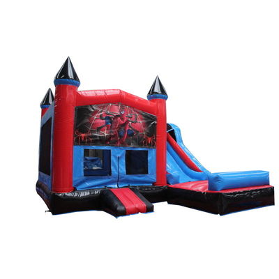 Χαρακτηριστικά PORTABLE φουσκωτός Spiderman Bouncer Combo για παιδιά ενοικίαση πάρτι