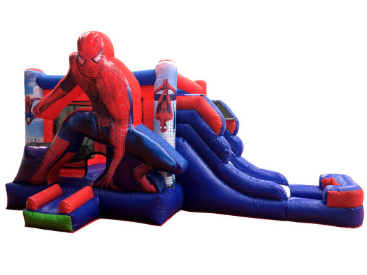 Χαρακτηριστικά PORTABLE φουσκωτός Spiderman Bouncer Combo για παιδιά ενοικίαση πάρτι