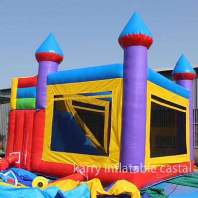 EN14960 Πιστοποιημένο φουσκωτό κάστρο Slide Combo 5 σε 1 με προσαρμοσμένο σχεδιασμό