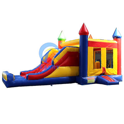 Προσαρμοσμένο Moonwalk χρώμα φουσκωτό Bouncer Slide Jumping Κάστρο για ενοικίαση πάρτι