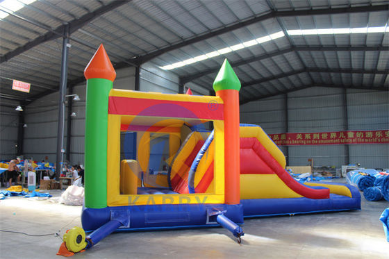 Προσαρμοσμένο Moonwalk χρώμα φουσκωτό Bouncer Slide Jumping Κάστρο για ενοικίαση πάρτι