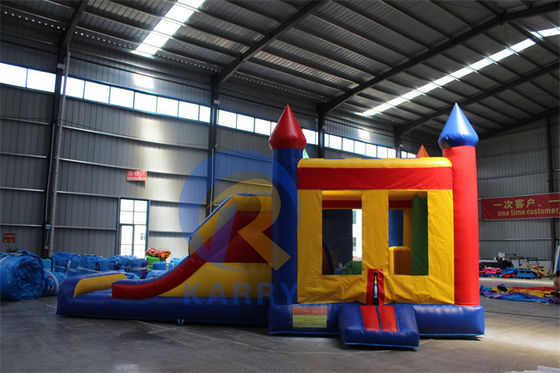 Προσαρμοσμένο Moonwalk χρώμα φουσκωτό Bouncer Slide Jumping Κάστρο για ενοικίαση πάρτι