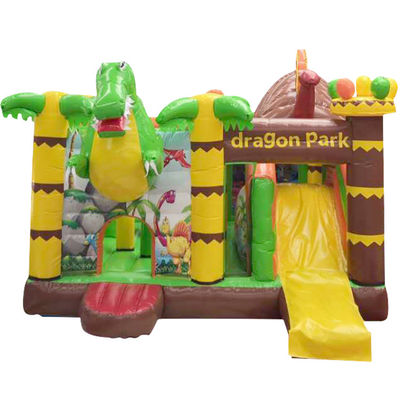 Παιδιά Δεινόσαυρος Πάρκο Διασκέδασης Bouncy Castle με Slide Set Inflatable Dino Park Combo
