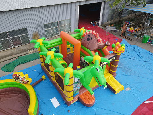 Παιδιά Δεινόσαυρος Πάρκο Διασκέδασης Bouncy Castle με Slide Set Inflatable Dino Park Combo