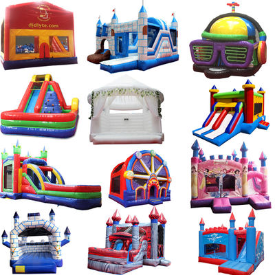 Οικιακό Unisex πολύχρωμο Bouncy Castle Οίκος και υδρόρρευση Πάρτι ενοικίαση με αναπνευστήρα