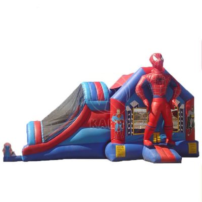 4*7*3.5m ή προσαρμοσμένο μέγεθος Spider Man φουσκωτό Jumping Castle Slide Combo για πάρτι