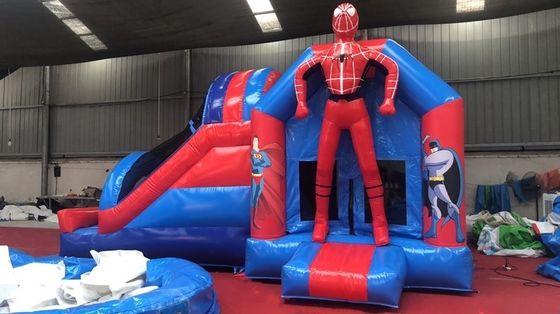 4*7*3.5m ή προσαρμοσμένο μέγεθος Spider Man φουσκωτό Jumping Castle Slide Combo για πάρτι