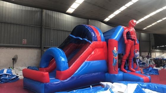 4*7*3.5m ή προσαρμοσμένο μέγεθος Spider Man φουσκωτό Jumping Castle Slide Combo για πάρτι