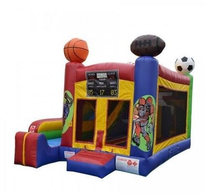 Μεγάλα παιδιά και ενήλικες φουσκωτό Monster Truck Bounce House με διαφάνεια EN14960 πιστοποιημένο