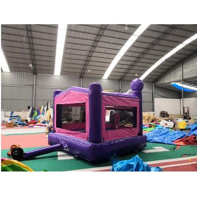 Ψηφιακή εκτύπωση Rainbow Unicorn PVC φουσκωτό Purple Castle Εμπορικό Bouncy Castle