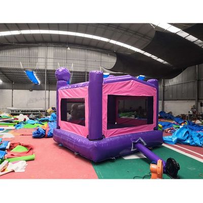 Ψηφιακή εκτύπωση Rainbow Unicorn PVC φουσκωτό Purple Castle Εμπορικό Bouncy Castle
