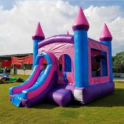 Ανατινάξτε το Moonwalk Bouncer Jumping Bounce House Bouncy Castle Συνδυασμός με γυάλινη λίμνη