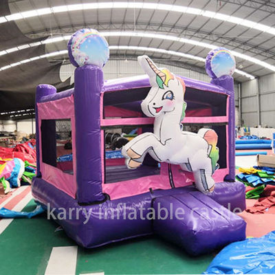 Μονόκερνος Πυροβόλο Μίνι Combo Bouncer Εμπορικό Air Jumping Παιδιά Bouncy Castle Ιδανικό