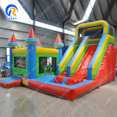 Προσαρμοσμένο μέγεθος υγρό ξηρό bouncer slide combo φουσκωτό bouncy moonwalk άλμα κάστρο