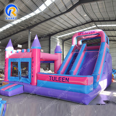 Προσαρμοσμένο μέγεθος υγρό ξηρό bouncer slide combo φουσκωτό bouncy moonwalk άλμα κάστρο