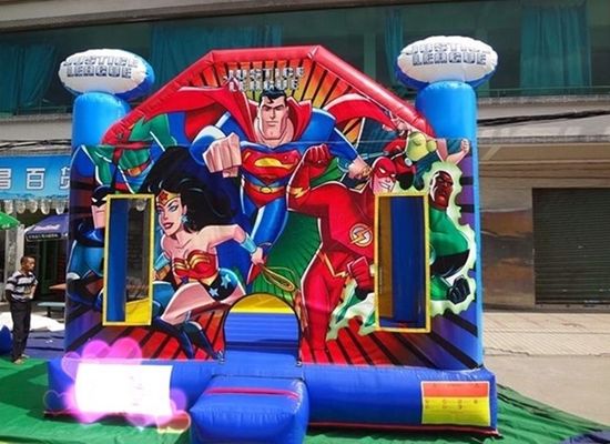 Επαγγελματική OEM Υπηρεσία Φουσκωτό Justice League Bouncy Castle για 14 χρόνια μέχρι