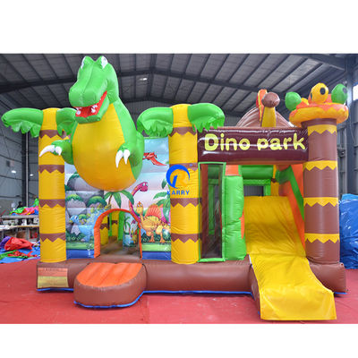 Εμπορικό Bouncy House PVC φουσκωτό Bouncer Κάστρο Combo Slide στο Jungle Dino Park