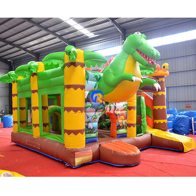 Εμπορικό Bouncy House PVC φουσκωτό Bouncer Κάστρο Combo Slide στο Jungle Dino Park