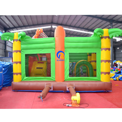 Εμπορικό Bouncy House PVC φουσκωτό Bouncer Κάστρο Combo Slide στο Jungle Dino Park