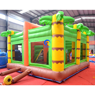 Εμπορικό Bouncy House PVC φουσκωτό Bouncer Κάστρο Combo Slide στο Jungle Dino Park