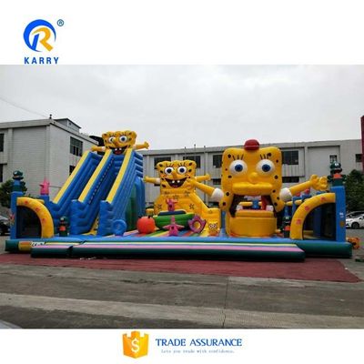 2024 Πνευματικά κάστρα για παιδιά Combo Castle Slide στο πάρκο διασκέδασης με Air Express