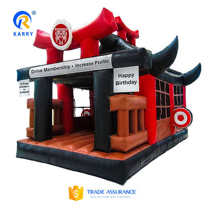 Budokan Πυροβόλο Τραμπολίνο Κάστρο Υλικό PVC Jolly Jumper Bouncy Κάστρο 6*5*4,2m