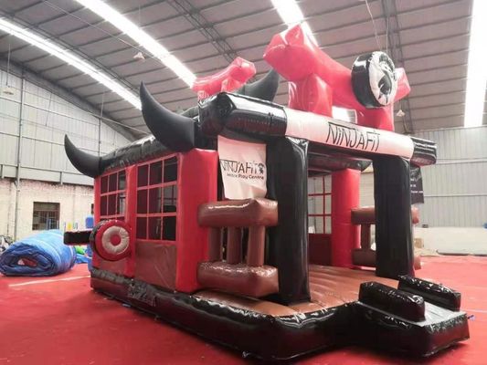 Budokan Πυροβόλο Τραμπολίνο Κάστρο Υλικό PVC Jolly Jumper Bouncy Κάστρο 6*5*4,2m
