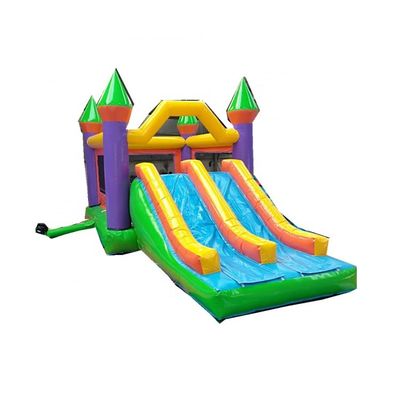 Οικία αναρρόφησης Unisex Double Slide Air Jumping Castle με υλικό PVC