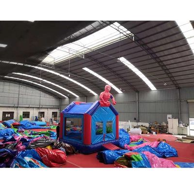 CE Blower συμπεριλαμβανομένου Spider-Man Inflatable Bouncer Custom Εμπορικό Bounce House