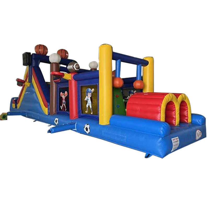 Παιχνίδι αθλητισμού Unisex Ball Track Land Inflatable Obstacle Course με αναπηρικό σπίτι και διαδρόμιο