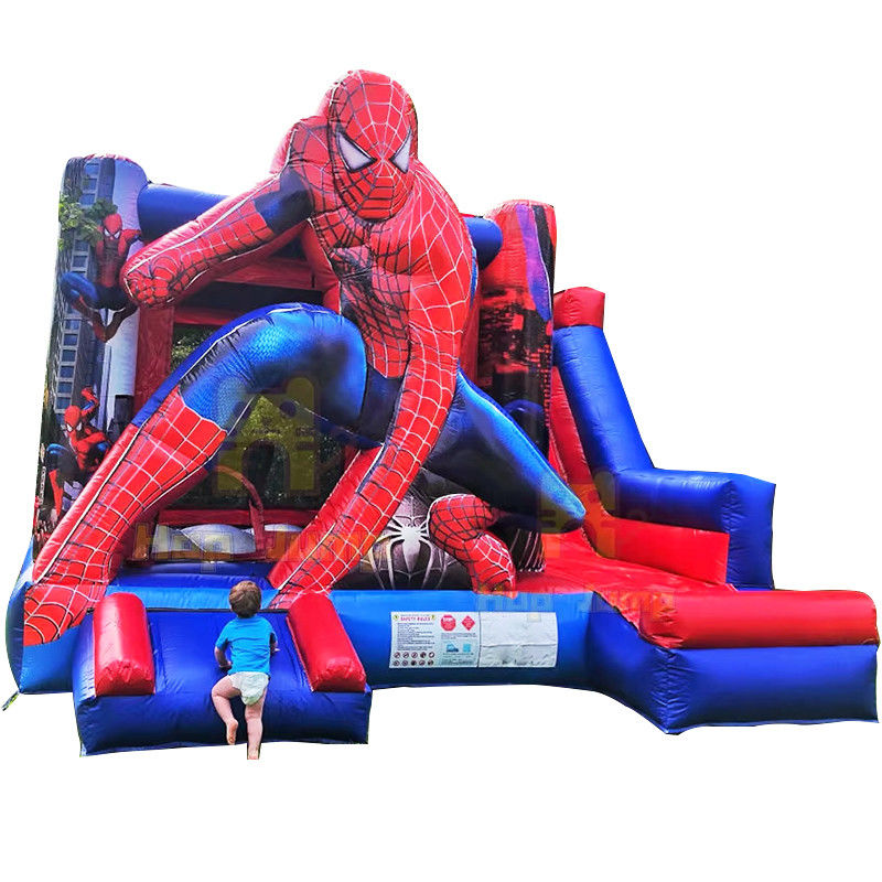 Θάλασσα / Αεροπορία / Εξπρές Ναυτιλία Spiderman Inflatable Castle Combo Slide για εσωτερικά πάρτι