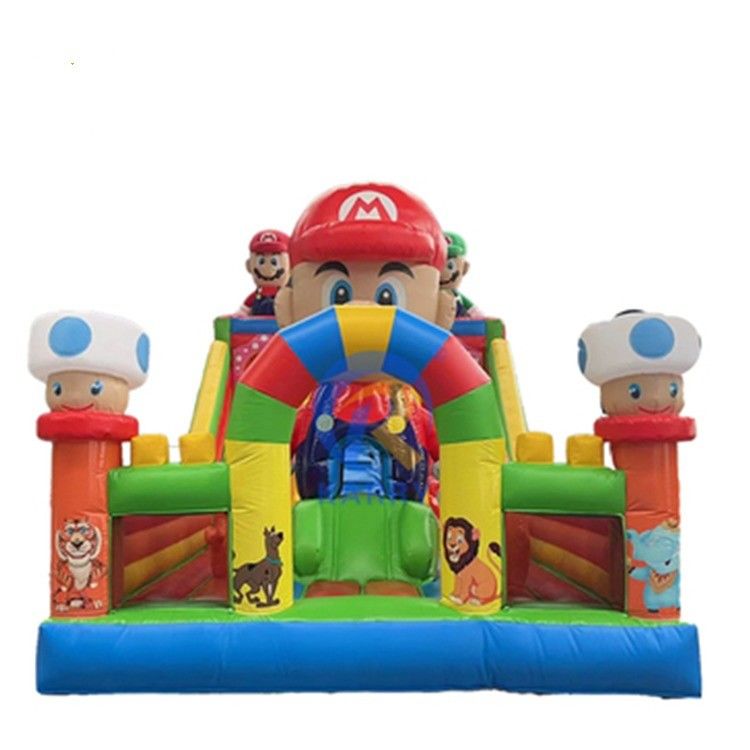 Μεγάλο Super Mario φουσκωτό διαδρόμιο εμπόδια για παιδιά και ενήλικες παιχνίδια περιλαμβάνονται
