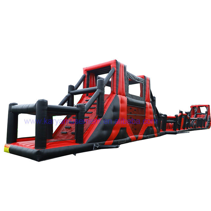 OEM Δικαιούμενο 64ft Long Inflatable Obstacle Course Παιχνίδια για παιδικά θεματικά πάρκα διασκέδασης