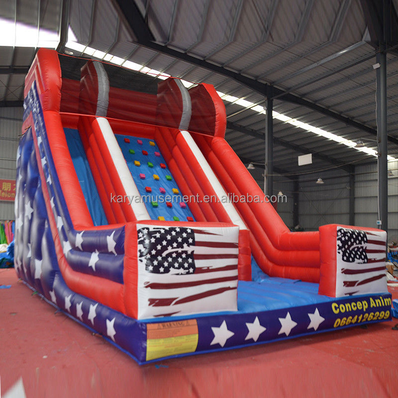 26ft Double Lane Inflatable Water Slide για παιδιά και ενήλικες PVC υλικό σανίδας