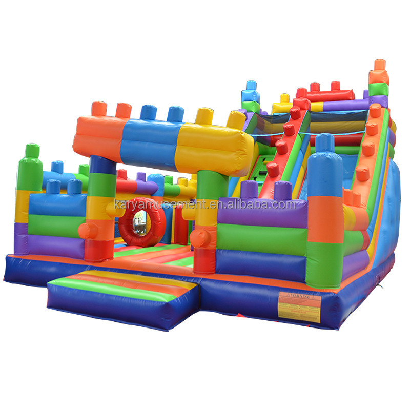 Χρωματιστά παιδικά διαδρόμια φουσκωτά δομικά μπλοκ συνδυασμός αναπηδική διαδρόμια για ενήλικες