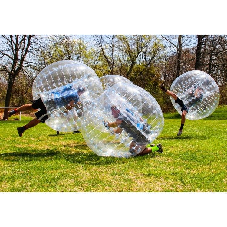 CE 220v ή 110v Πνευματώδες Παιχνίδι PVC/TPU 1,5m Διαμέτρου Διαφανής μπάλα προφυλακτήρα για παιδιά