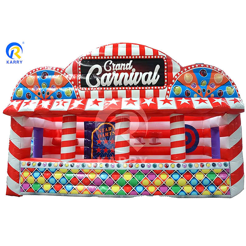 Χαρακτηριστικά PORTABLE φουσκωτό Carnival Booth για διαδραστικό αθλητικό παιχνίδι διασκέδασης