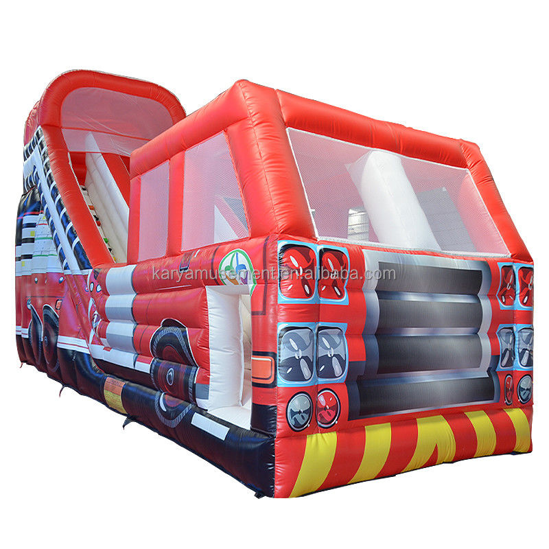 Ψηφιακή εκτύπωση Λαϊκό Red Fire Truck στεγνό ή υγρό διαδρόμιο για παιδιά και ενήλικες