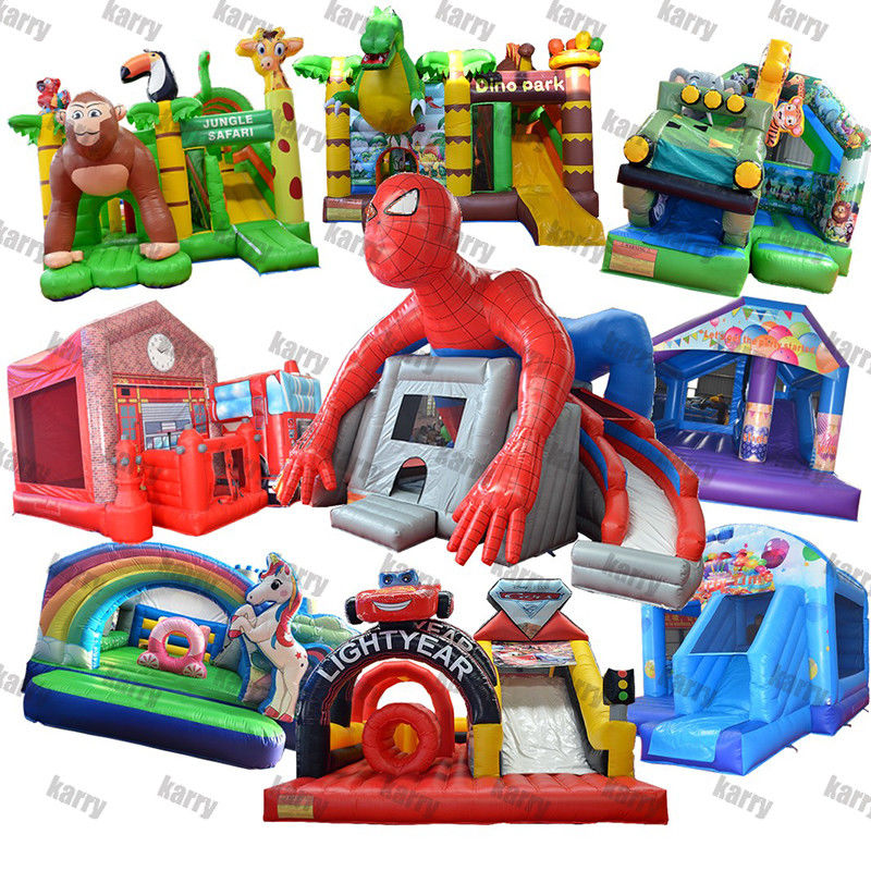 Ζεστός Γίγαντας Spiderman φουσκωτός Bouncer Jump Castle για φορητή εσωτερική και εξωτερική διασκέδαση