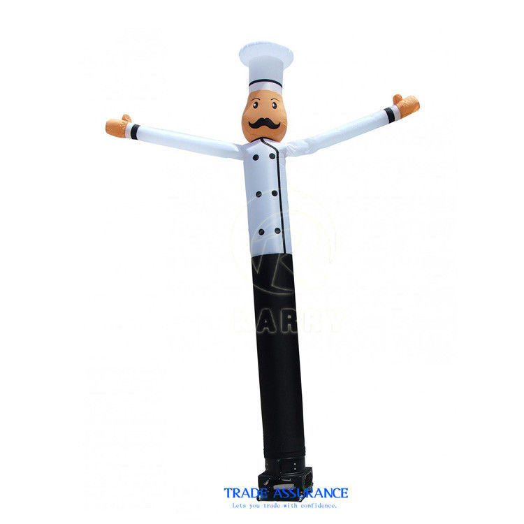 6 μέτρα Πυροβόλο Σεφ Sky Dancing Air Tube Dancer Man Waving Model για εξωτερική διαφήμιση