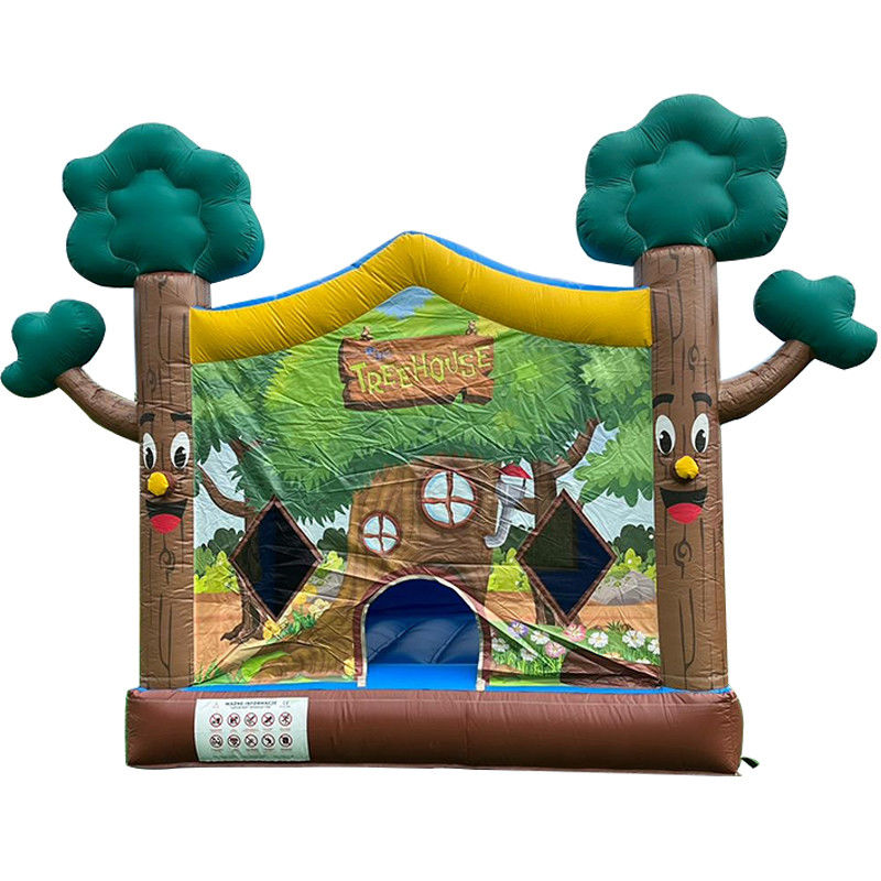 14 Χρόνια Ανάπτυξη Γυναίκας-Νέο PVC φουσκωτό Treehouse Bounce House Κάστρο για Εμπορική