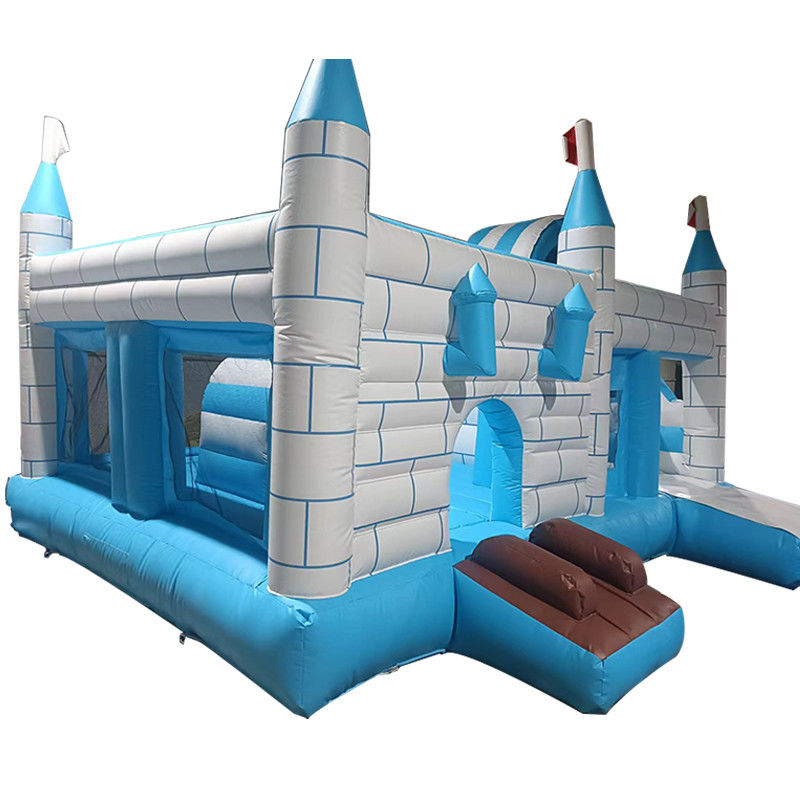 Τελευταία δημοφιλής φουσκωτό εμπόδιο Castle House Combo εσωτερική διαφάνεια για ενοικίαση πάρτι
