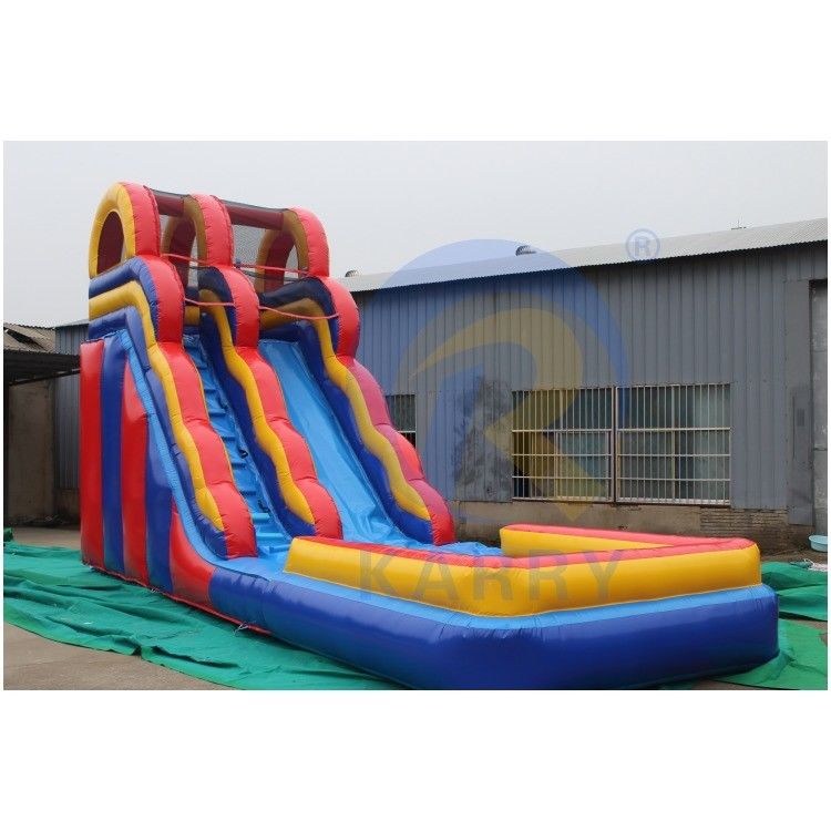 Unsix PVC Adult Size Jumping Slide Μακρύ και Μεγάλο Πυροβόλο υδατικό διαδρόμιο με τερματοφύλακα