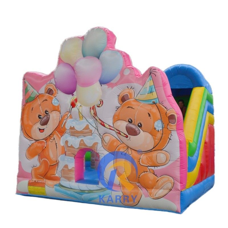 Προσαρμόσιμο φουσκωτό βουρτσάκι από PVC Mini Cute Bounce House για παιδιά EN71/CE πιστοποιημένο