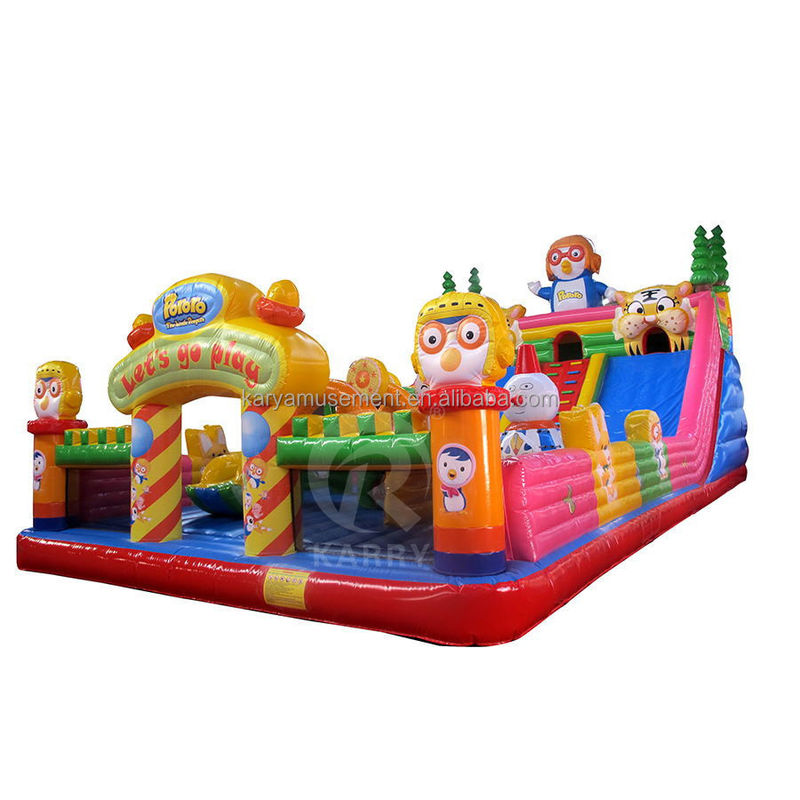 Πνευματώδης διασκέδαση πόλη Jumping Bouncy Castle Slide Combo για μέγιστη χωρητικότητα &lt;100kg