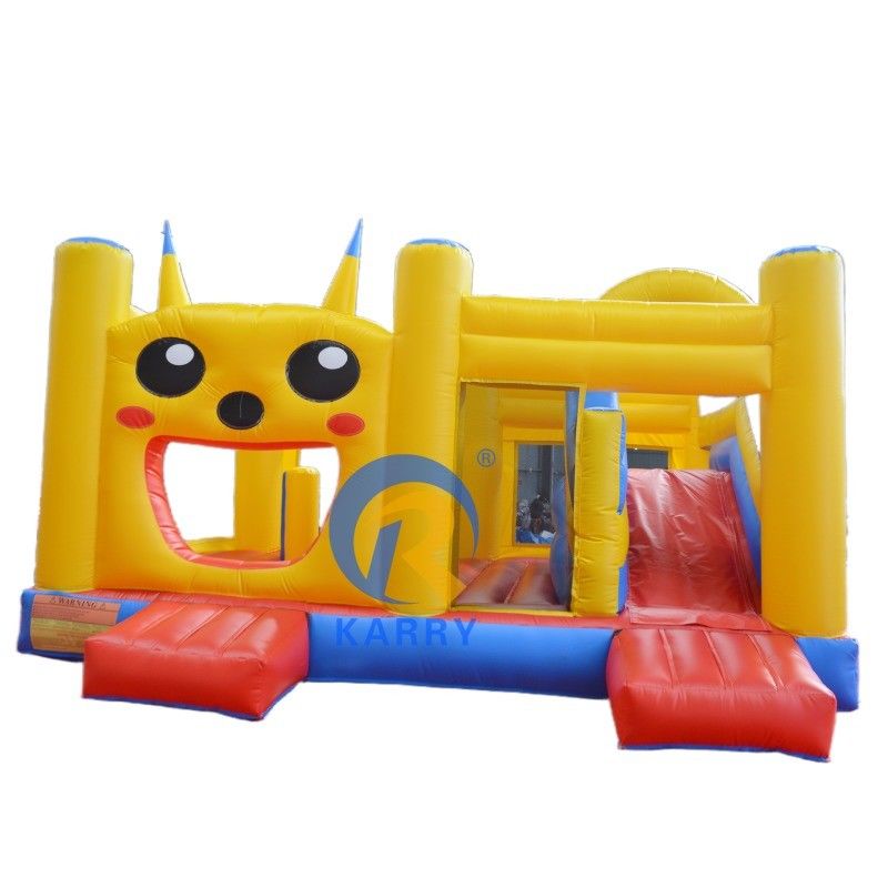 14 Years Up Πυροβόλο συνδυασμό με Slide και Bouncy Castle Γλυκός κίτρινος χαρακτήρας καρτούν