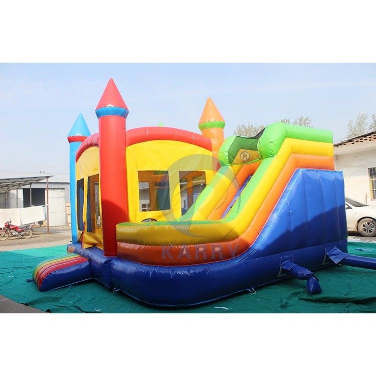 Unisex φουσκωτό Bouncer Slide Combo πολύχρωμο κάστρο Bounce House για εξωτερικό πάρτι